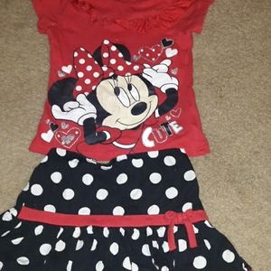 Girls mini mouse outfit
